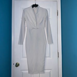 White long sleeve dress